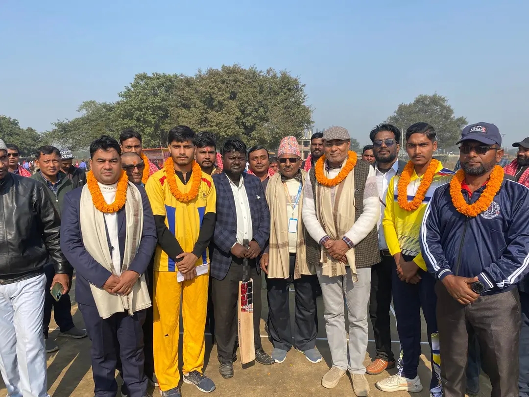 नेसनल प्याब्सन द्वारा जारी जिल्ला स्तरीय T–20 क्रिकेट प्रतियोगिताको उदघाटनमा JPS बिजयी 