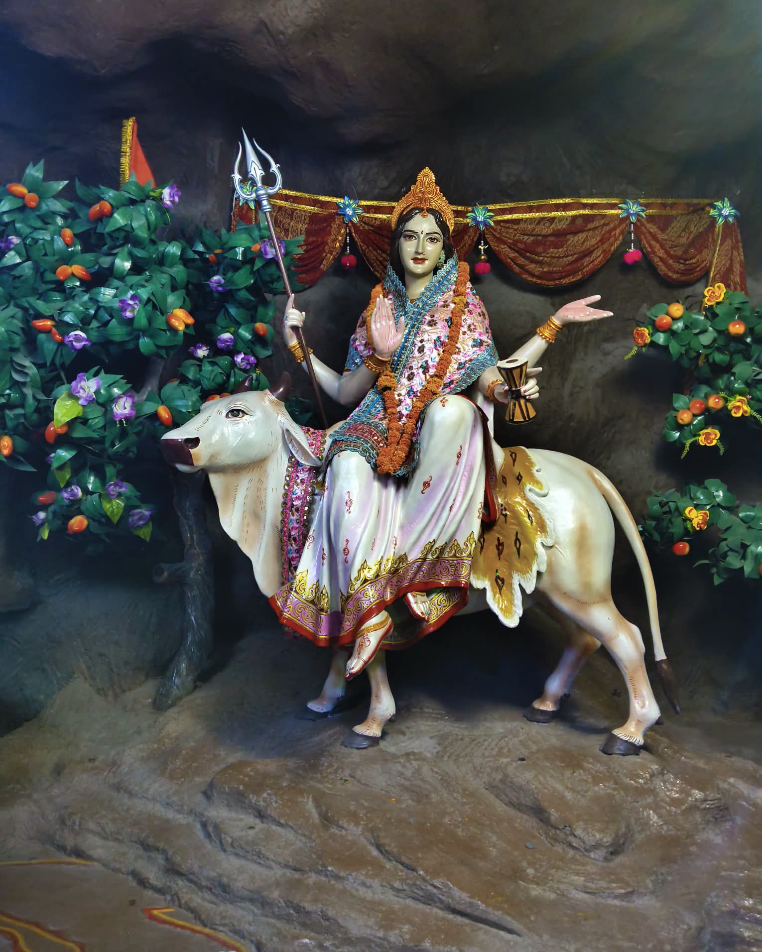 नवरात्रको आठौँ दिन  महागौरी देवीको विधिपूर्वक पूजा आराधना गरिँदै