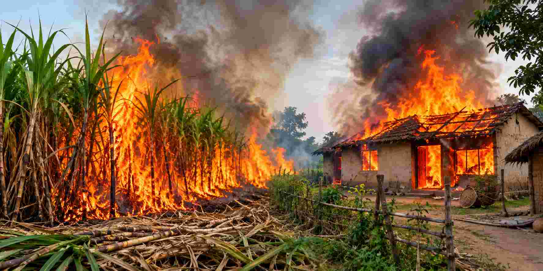 बारा र पर्साका छुट्टाछुट्टै आगलागीका घटनामा ६ लाख ६० हजारको क्षति